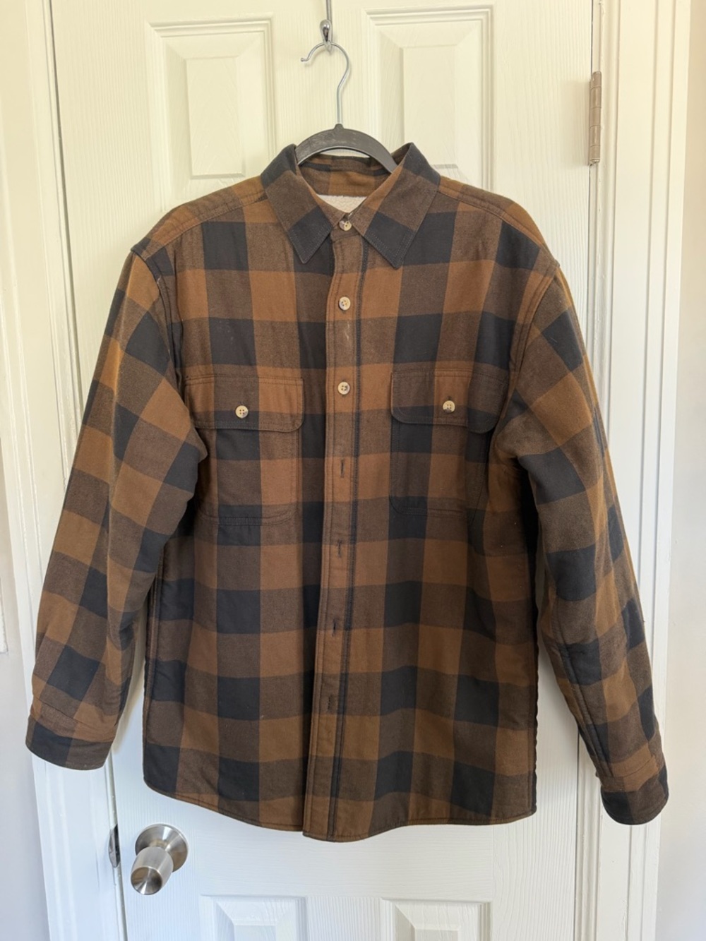 RedHead Brown and Black Buffalo Plaid Shirt Jacket